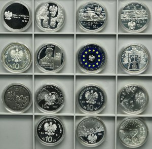 Zestaw, 10 złotych 2000-2014 (15 szt.)