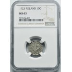 10 groszy 1923 - NGC MS63