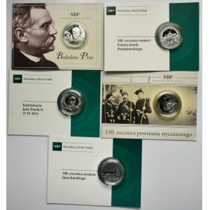 Zestaw, 10 złotych 2012-2014 (5 szt.)