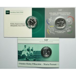 Zestaw, 5 i 10 złotych 2012-2014 (3 szt.)