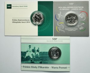 Zestaw, 5 i 10 złotych 2012-2014 (3 szt.)