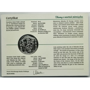 10 złotych 2014 Brakteat Mieszka III Starego