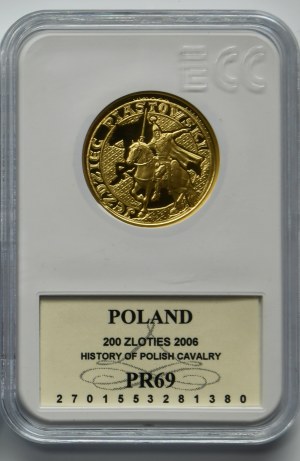 200 złotych 2006 Jeździec Piastowski - GCN PR69