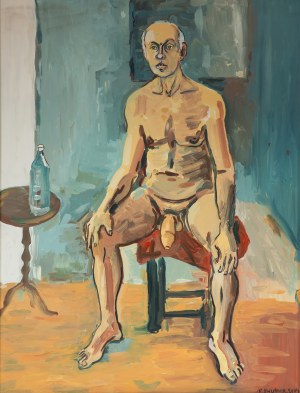 Edward Dwurnik (1943 Radzymin - 2018 Warszawa), Akt mężczyzny, 2004