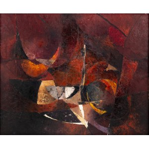 Ryszard Hare (1929 Kosiv Hutsul - 2016 Binningen near Basel), Red composition, 1968