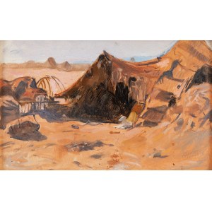 Adam Styka (1890 Kielce - 1959 New York), Siedlung in der Wüste