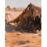 Adam Styka (1890 Kielce - 1959 New York), Osada v poušti