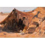 Adam Styka (1890 Kielce - 1959 New York), Osada v púšti