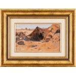 Adam Styka (1890 Kielce - 1959 New York), Settlement in the desert