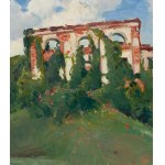 Bronisława Rychter-Janowska (1868 Kraków - 1953 Kraków), Ruins of the palace in Luka, 1937