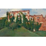 Bronisława Rychter-Janowska (1868 Kraków - 1953 Kraków), Ruins of the palace in Luka, 1937