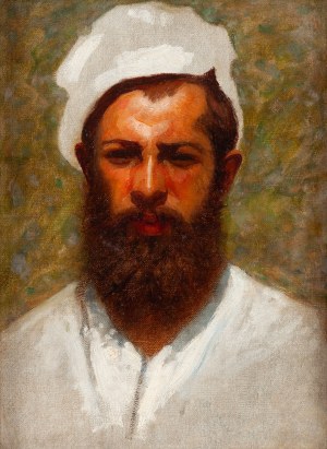 Nikodem Sylwanowicz (1834 Cyncewicze koło Wilejki - 1919 Cyncewicze koło Wilejki), Portret mężczyzny z stroju chłopskim