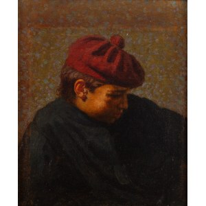 Nikodem Sylvanowicz (1834 Tintsevichi near Vileyka - 1919 Tintsevichi near Vileyka), Portrait of the artist's son, Stanislaw