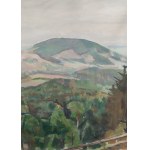 Wojciech Weiss (1875 Leorda, Rumänien - 1950 Krakau), Landschaft aus dem Vorgebirge, 1920er Jahre.