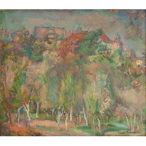 Kasper Pochwalski (1899 Kraków - 1971 Kraków), View of Wawel Hill, 1946