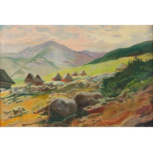 Michał Stańko (1901 Sosnowiec - 1969 Zakopane), Blick auf die Roten Zinnen