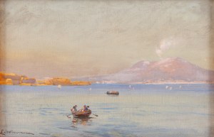 Eugeniusz Wrzeszcz (1851 gubernia kijowska - 1917 Kijów), Widok na Wezuwiusz z Zatoki Neapolitańskiej