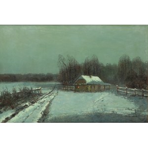 Wiktor Korecki (1890 Kamieniec Podolski - 1980 Milanówek near Warsaw), Winter Evening