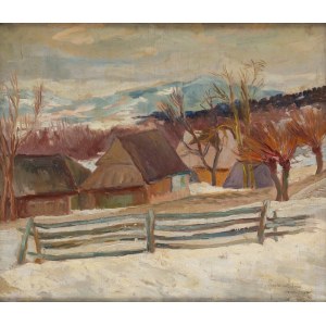 Zofia Stankiewicz (1862 Ryživ, Ukrajina - 1955 Varšava), Horská farma - motiv z Harendy, 1937