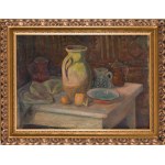 Wacław Wąsowicz (1891 Warsaw - 1942 Wilanów), Still life with jugs , ca. 1941