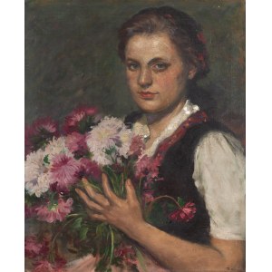 Róza Molnár (1900 - 1977 ), Portret dziewczyny w stroju węgierskim