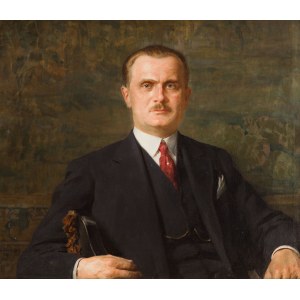 Kazimierz Teofil Pochwalski (1855 Krakov - 1940 Krakov), Portrét Boleslava Kotkowského, 1927
