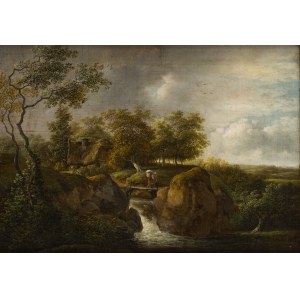 Johann Christian Klengel (1751 Kesselsdorf - 1824 Dresden), Landscape with a stream