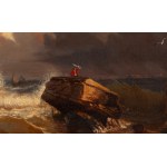 Autor neznámy (19. storočie), Ztroskotanie lode počas búrky