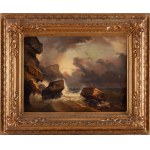 Autor neznámý (19. století), Ztroskotání lodi během bouře