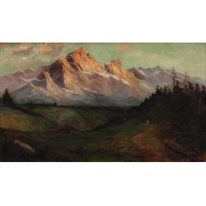 S. Sandecki, Pejzaż górski, 1903