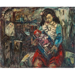 Maurice Vagh-Weinmann (1899 - 1966 ), Girl with a doll, 1959