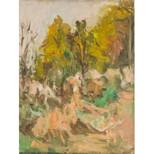 Zygmunt Schreter (1886 Łódź - 1977 Paris), Forest Landscape (Paysage forêt).