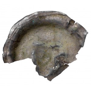 Pomorze(?), Brakteat II połowa XII wieku - głowa wołu