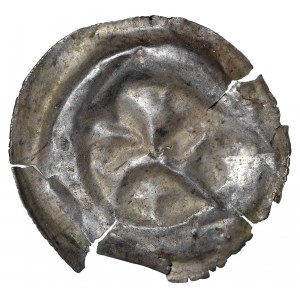 Pomorze, Brakteat II połowa XII wieku - lilia pod łukiem
