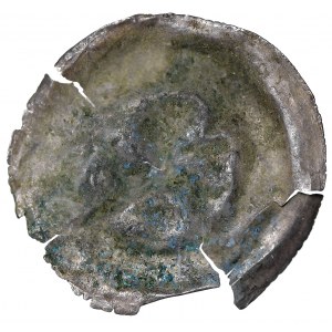 Pomorze, Brakteat II połowa XII wieku - lilia pod łukiem
