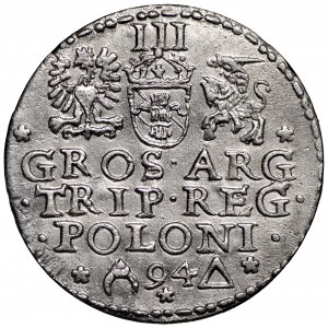 Zygmunt III Waza, Trojak 1594 Malbork - otwarty pierścień