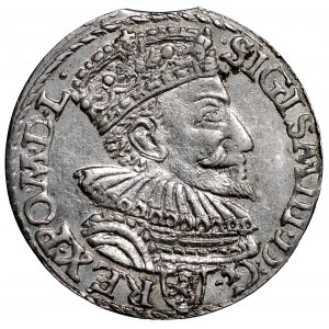 Zygmunt III Waza, Trojak 1594 Malbork - otwarte O