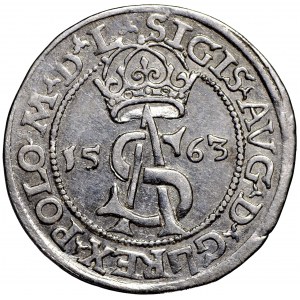 Zygmunt II August, Trojak 1563 Wilno - L/L
