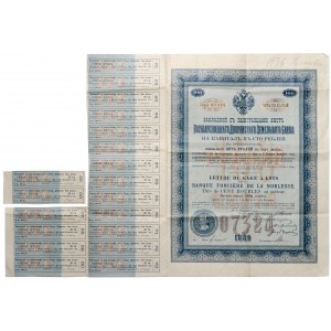Rosja, Państwowy Ziemski Bank Szlachecki, List premiowy na 100 rubli 1889, 14 emisja