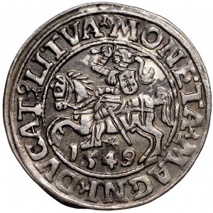 Zygmunt II August, Półgrosz 1549 Wilno - LI/LITVA