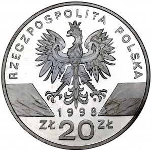 III RP, 20 złotych 1998 Ropucha 