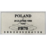 III RP, 20 złotych 1998 Ropucha 