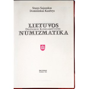 Sajauskas, Kaubrys, Lietuvos didziosios kunigaikstyste numizmatiak