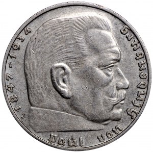 III Reich, 2 mark 1936 Hindenburg J