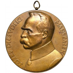 II RP, Medal Marszałek Józef Piłsudski 1930 Mennica - Geniuszem Wodza...