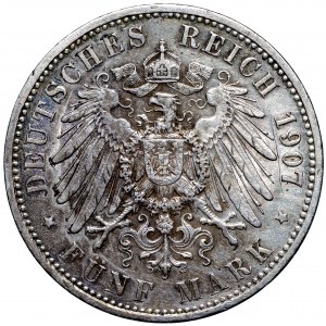 Germany, Prussia, 5 mark 1907 A