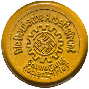 III Rzesza, Żeton DAF Koblenz-Trier - żółty