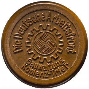 III Rzesza, Żeton DAF Koblenz-Trier - brązowy