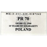 III RP, 100 000 złotych 1990 - Typ B