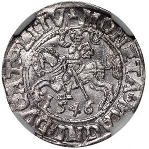 Zygmunt II August, Półgrosz 1546 Wilno - LI/LITV